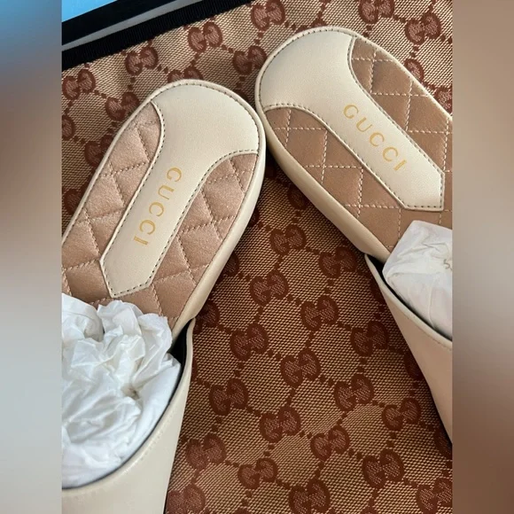 ⚾️🗽 Limited Edition NY Yankees Gucci Princetown Mules🗽⚾️ - Picture 3 of 9